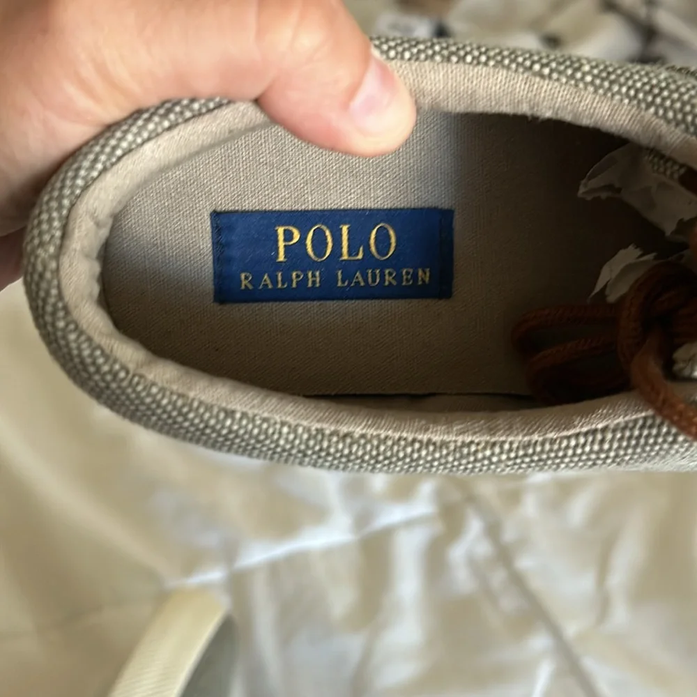 Polo Ralph Lauren Forestmont II Burlap Sneaker - Men's - Grey Size 10